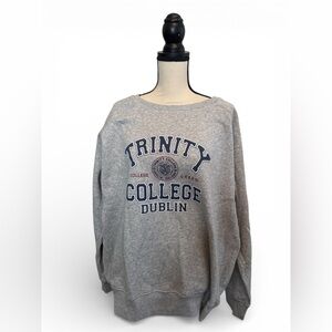 Official Trinity College Dublin Grey Sweatshirt Unisex XXL
